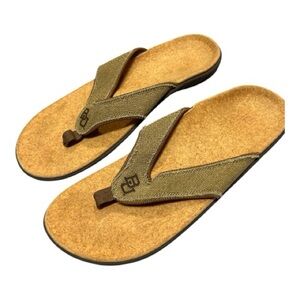 Spenco Yumi cork Baylor University flip flop  sandals Size 12